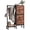 Rust, variant on CONCETTA 4 Drawers Dresser with Hanging Rack, 44-inch Tall Reversible Fabric Chest, Bedroom Storage Tower, Rust