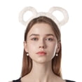 thumbnail image 1 of Fiudx Diadema con Orejas de Oso, Bandana Elástica de Felpa, Corona de Metal Ligera para El Cabello, Maquillaje Facial para Lavar El Cabello, Uso Diario para Mujeres, Regalo para Fiestas Navideñas, Aj, 1 of 6