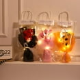 thumbnail image 3 of wirlsweal Artificial Flower with Bag Glowing Romantic Mother's Day Gifts Realistic Fake Rose Dried Flower Bouquet Home Supplies, 3 of 10