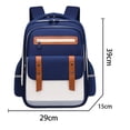 thumbnail image 3 of CUZIBR Backpack For Boys Middle High Students Lightweight Large Capacity Double Shoulder Multi Compartment Color Block Daypack Fashionable Back To School Book Bag, 3 of 9