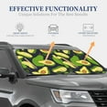 thumbnail image 5 of Uemuo Fresh Avocado Printed 2 PCS Car Windshield Sun Shade, Auto Sun Heat and UV Rays Blocker, Foldable Automotive Front Window Sunshade Protector, 5 of 7