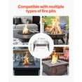 thumbnail image 5 of KFFKFF Square Fire Pit Heat Shield, 25.4x25.4x14.6 inch Outdoor Burner Cover, Stainless Steel Wood Burning Heat Reflector with Foldable Legs & Carry Handle for Camping and Bonfires, 5 of 9
