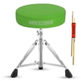 thumbnail image 4 of 5 Core Drum Throne 3 Inch Thick Padded Comfortable Guitar Stool Double Braced Drummer Chair Height Adjustable Musician Seat For Adults And Kids Blue - DS CH BLU, 4 of 13