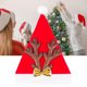 thumbnail image 5 of Gorro navideño de dibujos animados, con lazo, ideal para decorar la cabeza y como accesorio para fotos. Marrón, 5 of 6