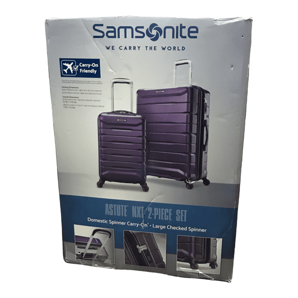 Samsonite Pc Hard Side Luggage Set Spinner Wheel Suitcase Carry On