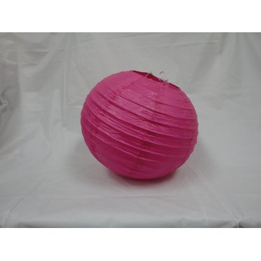 10" FUCHSIA CHINESE PAPER LANTERNS 10 COUNTS