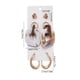 thumbnail image 3 of 3 Pairs Of Women's Earrings Silvers Needle Earring Set Women's Thick And Lightweight Earrings Women's Jewelry Gift, 3 of 7