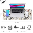 thumbnail image 5 of Long Mouse Pads for Desk,Football Equipment Checkered Pattern Desk Mats on Top Of Desks, Desk Mouse Pad Extra Large with 3mm Non-Slip Base and Stitched Edge for Gaming,Office,Work,Home 31.5"x11.8", 5 of 6