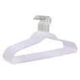 thumbnail image 6 of Drevy Clothes Hangers 200 Pack - Non-Velvet Plastic Hangers for Clothes Heavy Duty Coat Hanger Set -Space-Saving Closet Hangers with Chrome Swivel Hook, Functional Non-Flocked Hangers, White, 6 of 8