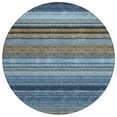 thumbnail image 2 of Addison Rugs Chantille Indoor/Outdoor Transitional Geometric, Abstract Navy Washable Round Rug, 8' x 8', 2 of 6