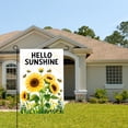 thumbnail image 2 of Amhnf Hello Sunshine Sunflower Garden Flag With Bees And Flowers For Home Outdoor Garden Yard Decor 12x18 inch, 2 of 5