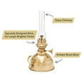 thumbnail image 2 of Kings County Tools 9” Tall Brass Antique-Style Oil Lamp - Extra-Bright Antique Hurricane Lantern, 2 of 5