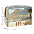thumbnail image 5 of Surfing in SummerCosmetic Storage Bag with Zipper, Printed Design, - PVCMakeup Organizer, Small Makeup Case, Travel Pouch Organizer, 5 of 6