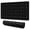 Black White Moon, variant on Long Mouse Pads for Desk,Black Colorful Skull Bone Pattern Desk Mats on Top Of Desks, Desk Mouse Pad Extra Large with 3mm Non-Slip Base and Stitched Edge for Gaming,Office,Work,Home 31.5"x11.8"
