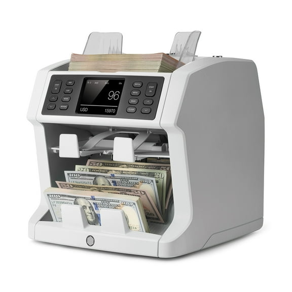Safescan 2985-SX Mixed Bill Value Counter, 7-Point Counterfeit Detection, Counterfeit Bill Detector