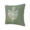 thumbnail image 2 of YFYANG Square Decorative Throw Pillow Case (Without Pillow Insert), Green Branch Art Bedroom Sofa Car Cushion Cover, 12"x12", 2 of 9