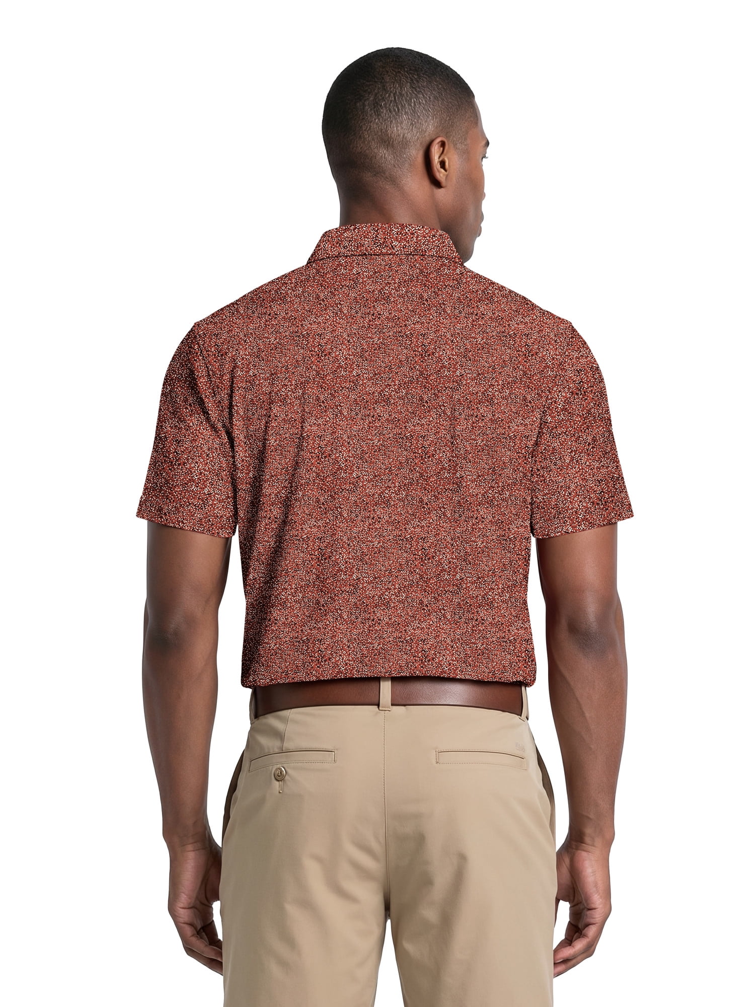 Ben Hogan Performance Men’s & Big Men's All-Over Micro-Confetti Short Sleeve Golf Polo Shirt, Sizes S-4XLT