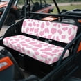 thumbnail image 2 of FKELYI Pink Cow Print UTV Seat Covers Compatible with Polaris Ranger XP 1000 Dustproof ATV Bench Cover Soft Backrest Protector Washable UTV Interior Decor, 2 of 7