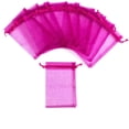 thumbnail image 3 of ERDOUY 100pcs 4x6 Inches Deep Pink Organza Gift Bags with Drawstring Candy Bags Wedding Favors Bag Jewelry Pouches for Baby Shower Wedding Birthday Party Christmas, 3 of 4