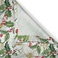 thumbnail image 6 of Ambesonne Watercolor Valance & Curtain, Poinsettia Pattern, 55"x45", Vermilion Yellow Green, 6 of 7
