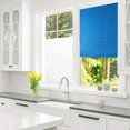 thumbnail image 3 of Persianas plisadas autoadhesivas para balcón cortinas opacas para ventana color azul Hugtrwg  Para estrenar, 3 of 8