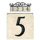 thumbnail image 1 of Números de Dirección Nach Mármol Beige Clásicos 4 x 4 Pulgadas, 1 of 6