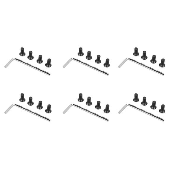 24Pcs Scooter Handlebar Front Fork Tube Screws with Hexagon Handle Replacement Parts Kits for M365 Es2