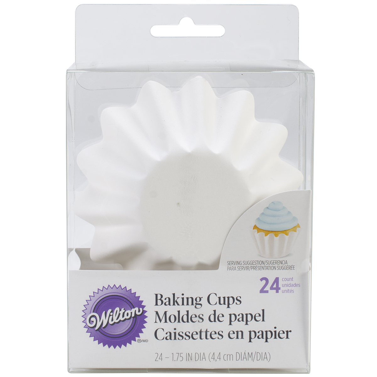 Wilton Jumbo White Baking Cups, 75