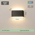 thumbnail image 3 of Aplique de Pared LED Lámpara de Pared Exterior Impermeable Lámparas de Pared para Interiores Accesorios de Iluminación Sala de Estar Dormitorio Pasillo Corrido Negro M, 3 of 10