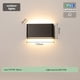 thumbnail image 3 of Aplique de Pared LED Lámpara de Pared Exterior Impermeable Lámparas de Pared para Interiores Accesorios de Iluminación Sala de Estar Dormitorio Pasillo Corrido Negro M, 3 of 10
