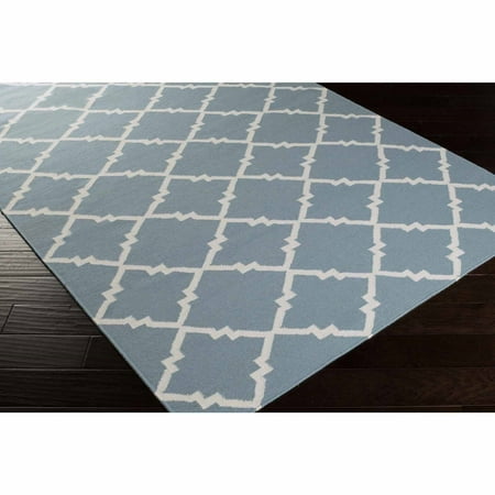- Art of Knot Prichard Hand Woven Gate Scroll Flatweave Wool Area Rug, Moss