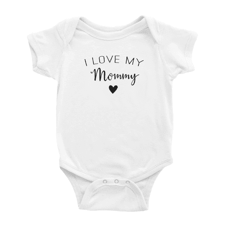 

I Love My Mommy Cute Baby Jumpsuits Newborn ClothesUnisex