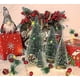 thumbnail image 1 of Dream Loom Artificial Mini Christmas Trees, A Set of 5pcs Miniature Sisal Frosted Christmas Trees Bottle Brush Trees for Xmas Home Tabletop Decor (Gre, 1 of 4