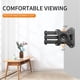 thumbnail image 3 of Soporte de pared para TV, soporte de pared giratorio e inclinable para visor de plasma LCD LED de 13 a 32 pulgadas , VESA 100 x 100/75 x 75 mm hasta 15 kg, brazo articulado para TV,, 3 of 5