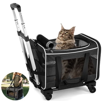 Ollie & Hutch Kaya Pet Carrier Trolley for Travel with Shock