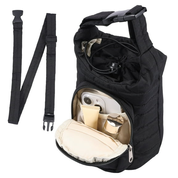 LINFANG Water Bottle Carrier Bag Water Cup Crossbody Bag Bottle Holder Carrier with Removable Adjustable Strap for 18 to 64 oz Cup