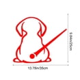 CREATITOY 1 Pc Adorable Wiper Silhouette Dog Rear Window Vinyl Car ...