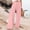 Pink, variant on Lzobxe Pants for Women Wide Leg Linen Summer Casual Palazzo Flowy with Pocket Drawstring Loose Lightweight,Sizes S-4XL