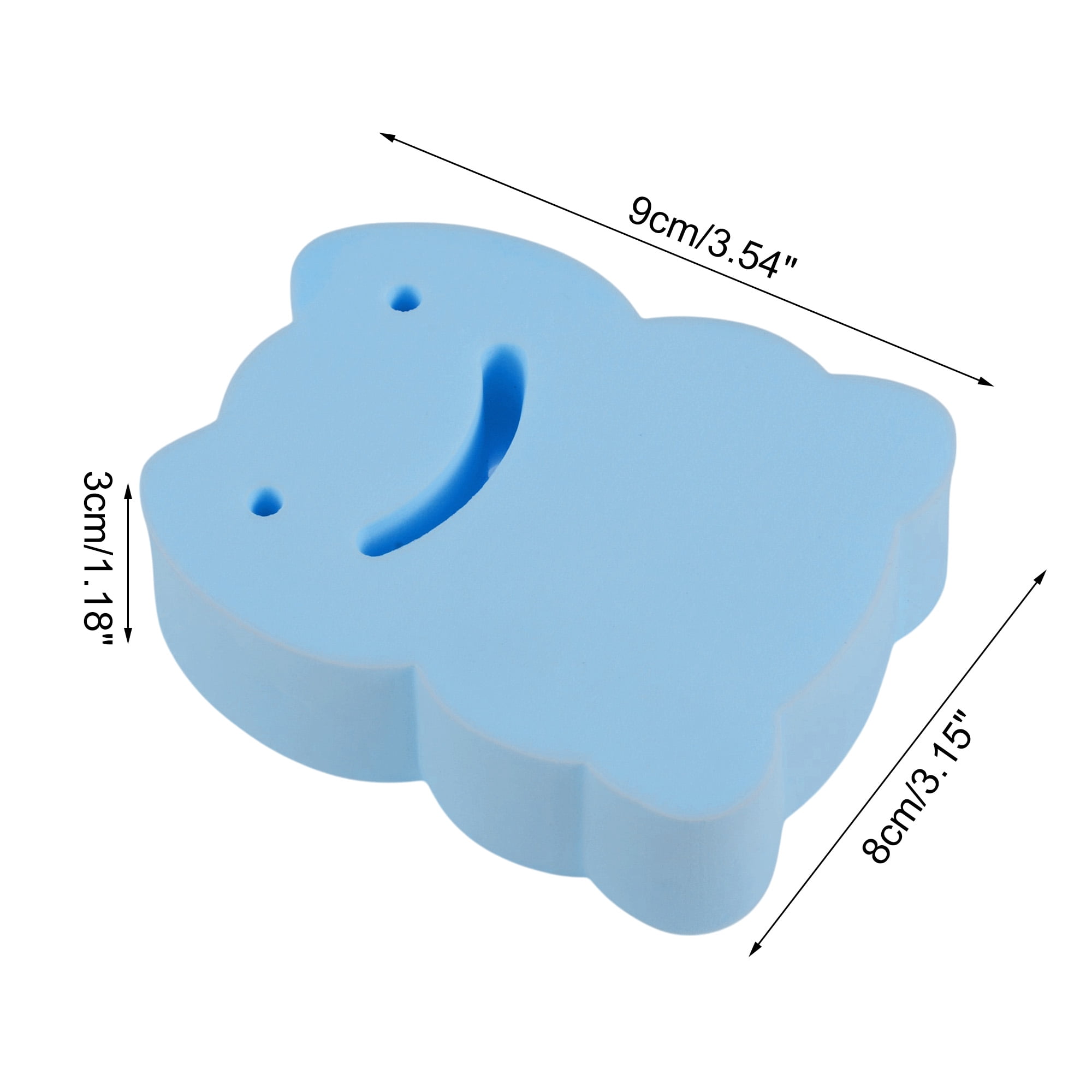 Unique Bargains Cartoon Frog Shape Sponge Blue