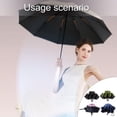 thumbnail image 5 of Necvior Portable Umbrellas for Travel Sun & Rain with Black Coating, 5 of 15
