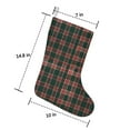 thumbnail image 5 of 3 Pcs Christmas Stockings,Green and Red Christmas Plaid Pattern Stockings Christmas,14.8'' Xmas Stockings,Christmas Party Favors,Christmas Party Decorations,Christmas Stockings Personalized, 5 of 5