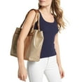 thumbnail image 5 of Michael Kors Talia Large Grab Bag Tote Natural/Luggage, 5 of 7
