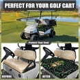 thumbnail image 4 of Whosucclay Owl Clover 4 Front Pockets Golf Cart Seat Cover Comfortable for Yamaha EZGO Club Car Icon, Foldable Design Golf Cart Protector, 4 of 7