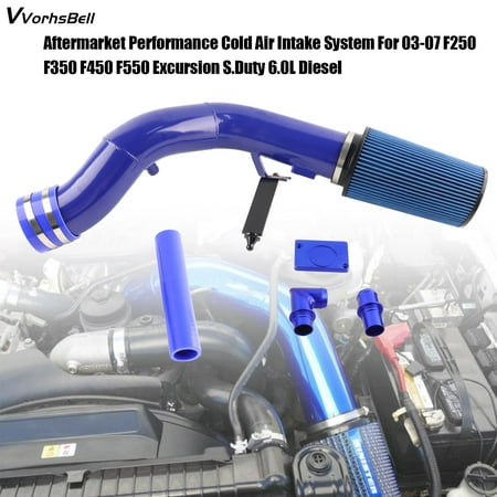 Vvorhsbell Blue For Ford F250 F350 2003-2007 Powerstroke Diesel 6.0L Cold Air Intake Kit