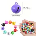 thumbnail image 2 of 100 Pack Colorful Christmas Jingle Bells Metal 14mm Small Mini Bell Holiday Home Christmas Wreath Decoration for Bracelet Key Chain Pets Collar DIY Crafts, 2 of 6