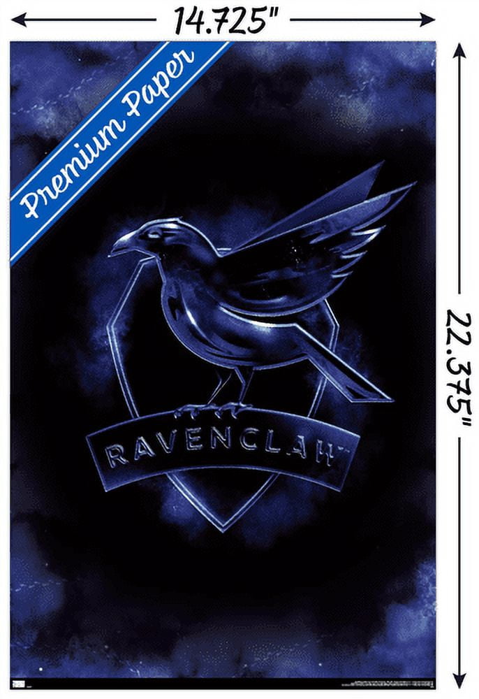 Harry Potter - Ravenclaw Crest Magic Wall Poster, 22.375 x 34, Framed 