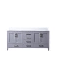 thumbnail image 2 of 72" W X 22" D Dark Grey Bath Vanity With White Quartz Top - Solid Wood Made Soft Close Design And Stain Two Cabinets, Six Drawers, Open Shelf For Storage Pre-drilled Single Hole Faucet Install, 2 of 5