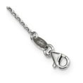 thumbnail image 2 of 925 Sterling Silver Rolo Necklace with Pendants Chain CZ Polished Love 18 inch 1.63 mm, 2 of 2