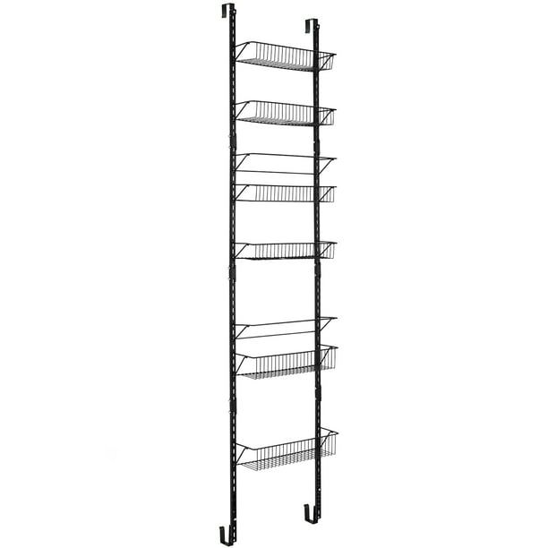 Costway Over The Door Pantry Organizer Wall Mounted Spice Rack w/ 6