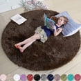 thumbnail image 1 of Fluffy Round Rug Carpets For R Faux Fur Rugs Kids P Rugs For Bed Shaggy Area Rug Mats, 1 of 2